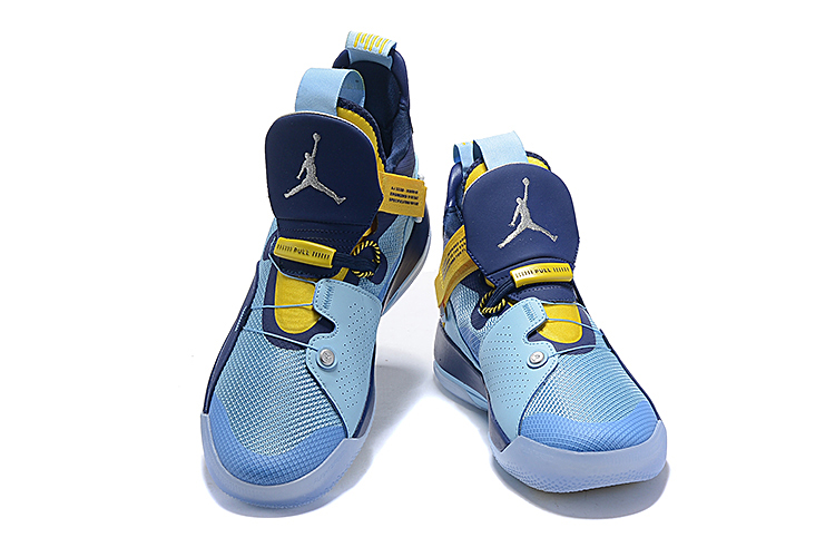 Air Jordan 33 Jade Blue Yellow Shoes - Click Image to Close
